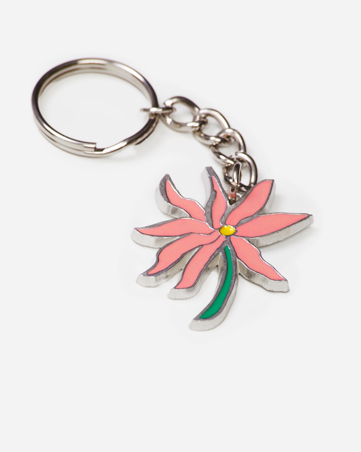 LLYLM Pink Flower Keychain