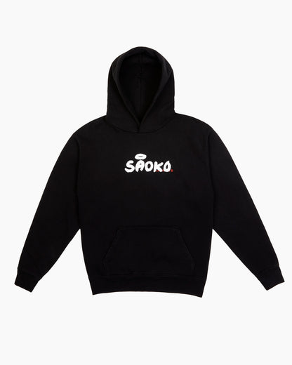 Sudadera con capucha negra SAOKO