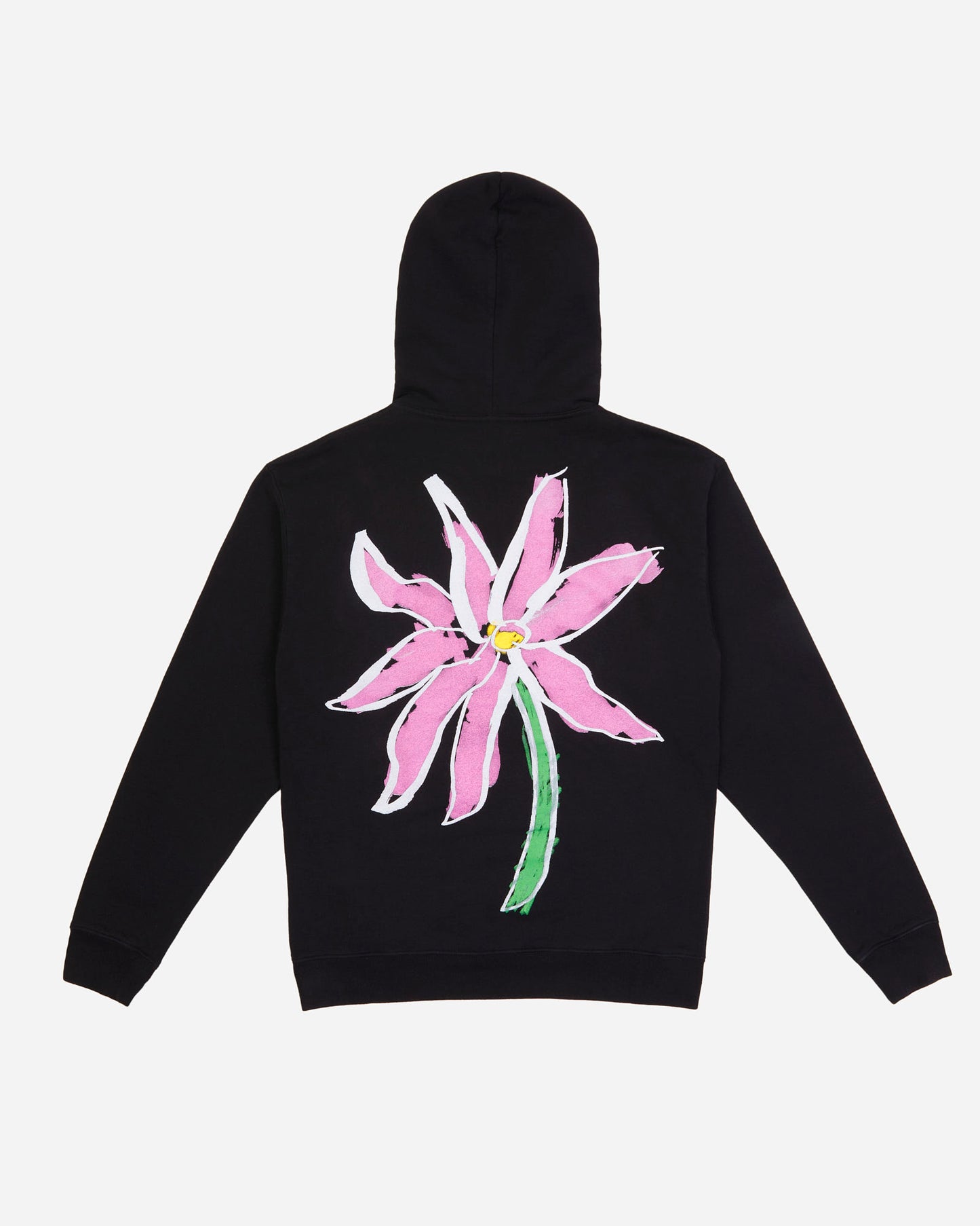 LLYLM Sudadera con capucha y flores rosas